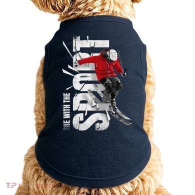 Snow Skiing Doggie Tank