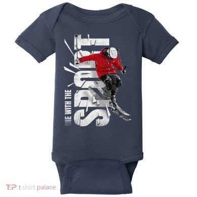 Snow Skiing Baby Bodysuit