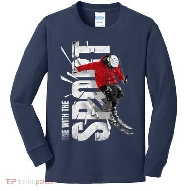 Snow Skiing Kids Long Sleeve Shirt