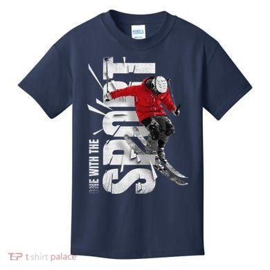 Snow Skiing Kids T-Shirt