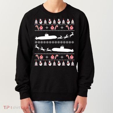 Submarine Service Submariner Ugly Christmas Gift Women's Sweatshirt
