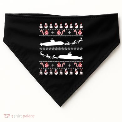Submarine Service Submariner Ugly Christmas Gift USA-Made Doggie Bandana
