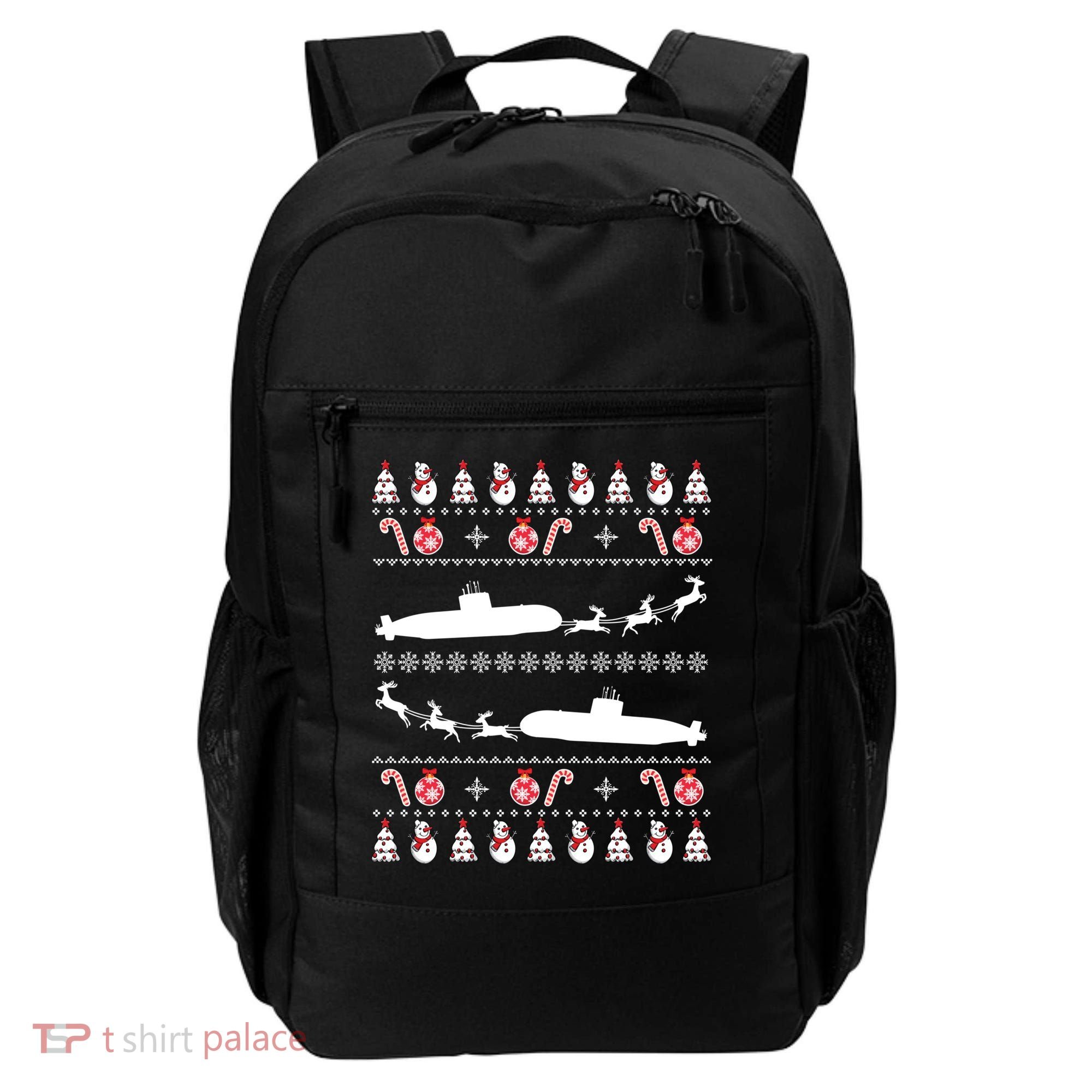 Submarine Service Submariner Ugly Christmas Gift Backpack