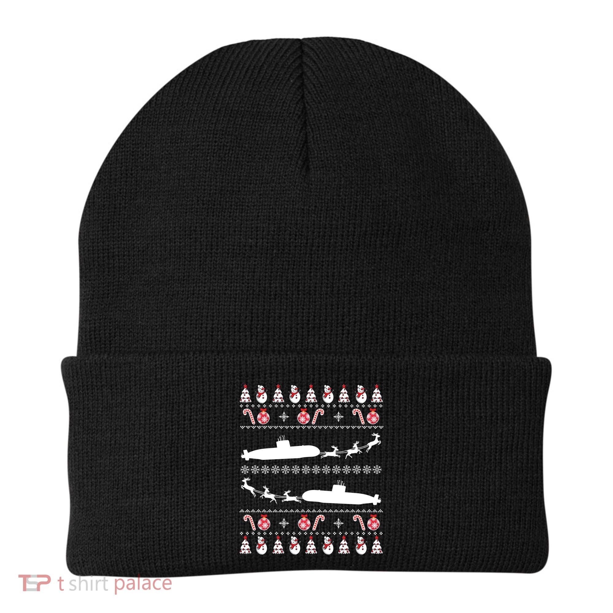 Submarine Service Submariner Ugly Christmas Gift Beanie