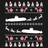 Submarine Service Submariner Ugly Christmas Gift Pajama Set thumb 2