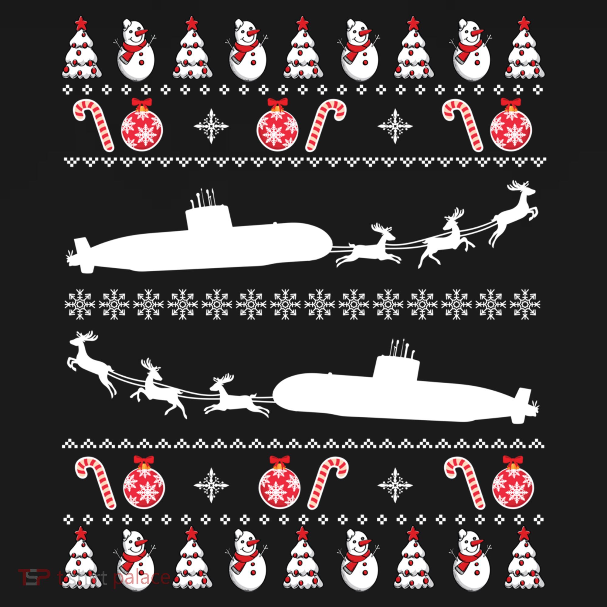 Submarine Service Submariner Ugly Christmas Gift Pajama Set