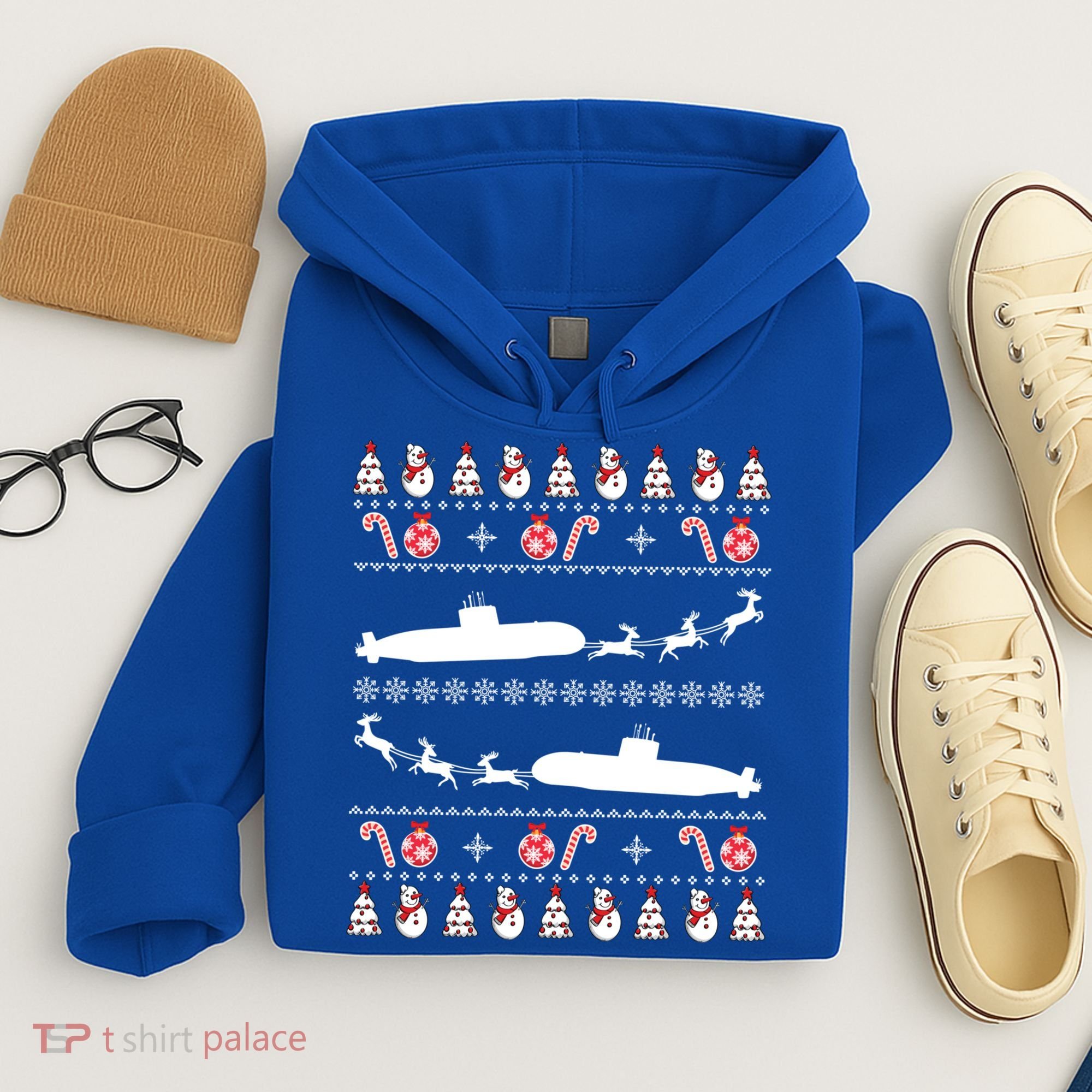 Submarine Service Submariner Ugly Christmas Gift Hoodie