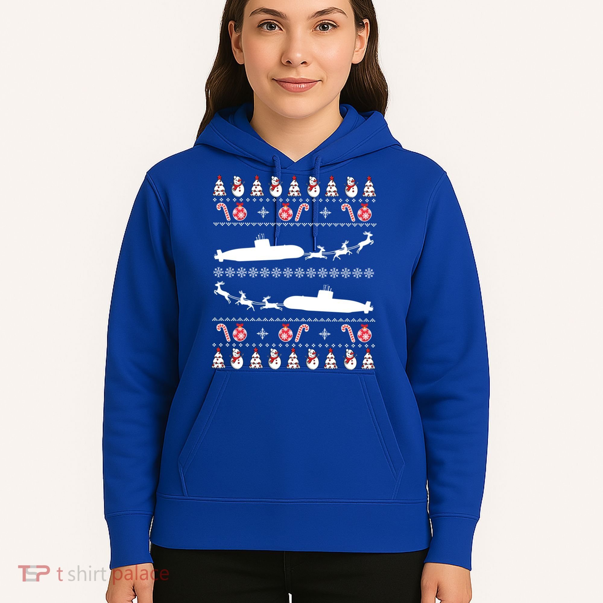 Submarine Service Submariner Ugly Christmas Gift Hoodie