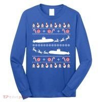Submarine Service Submariner Ugly Christmas Gift Long Sleeve Shirt thumb 0