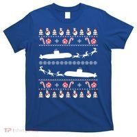 Submarine Service Submariner Ugly Christmas Gift T-Shirt thumb 0