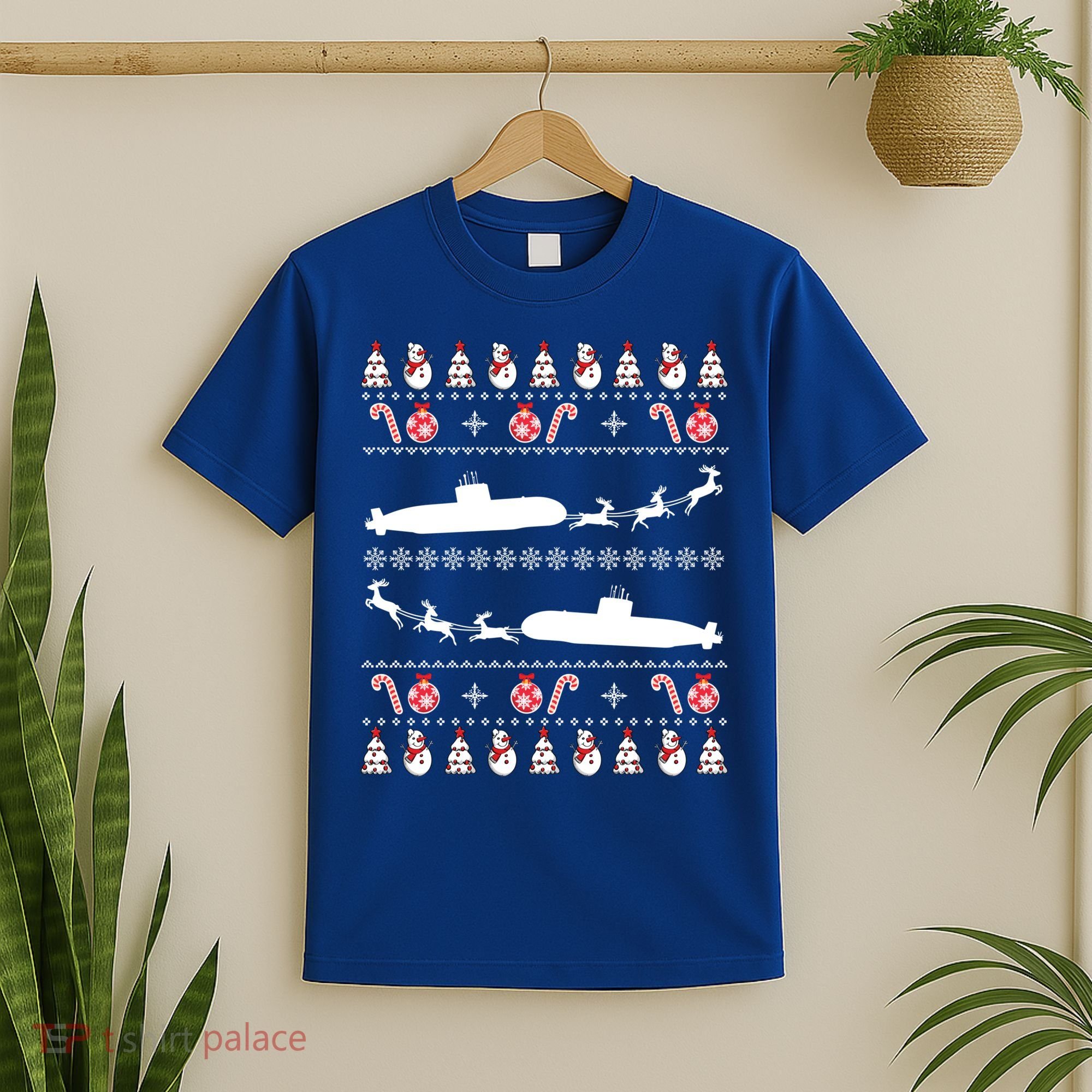 Submarine Service Submariner Ugly Christmas Gift T-Shirt