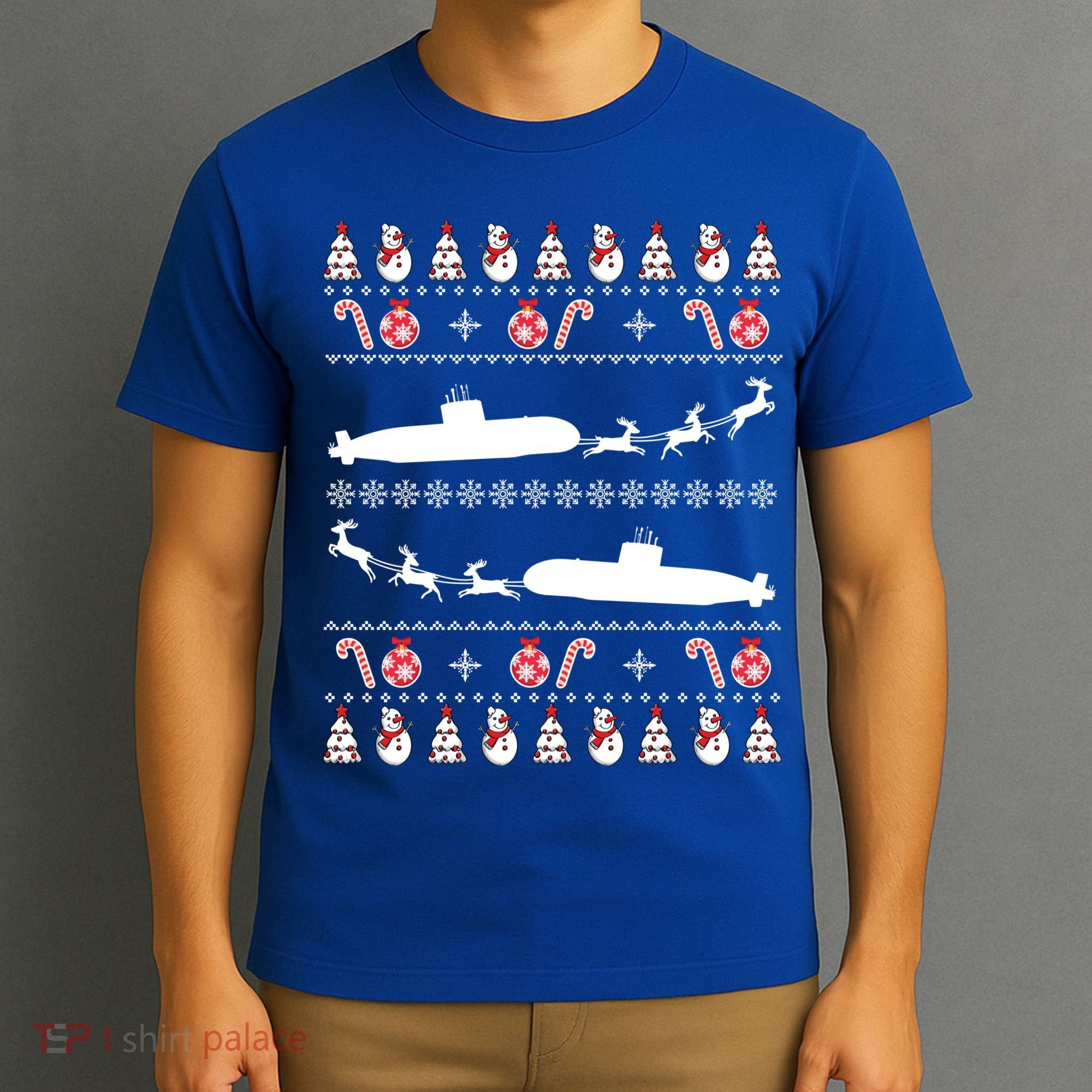 Submarine Service Submariner Ugly Christmas Gift T-Shirt