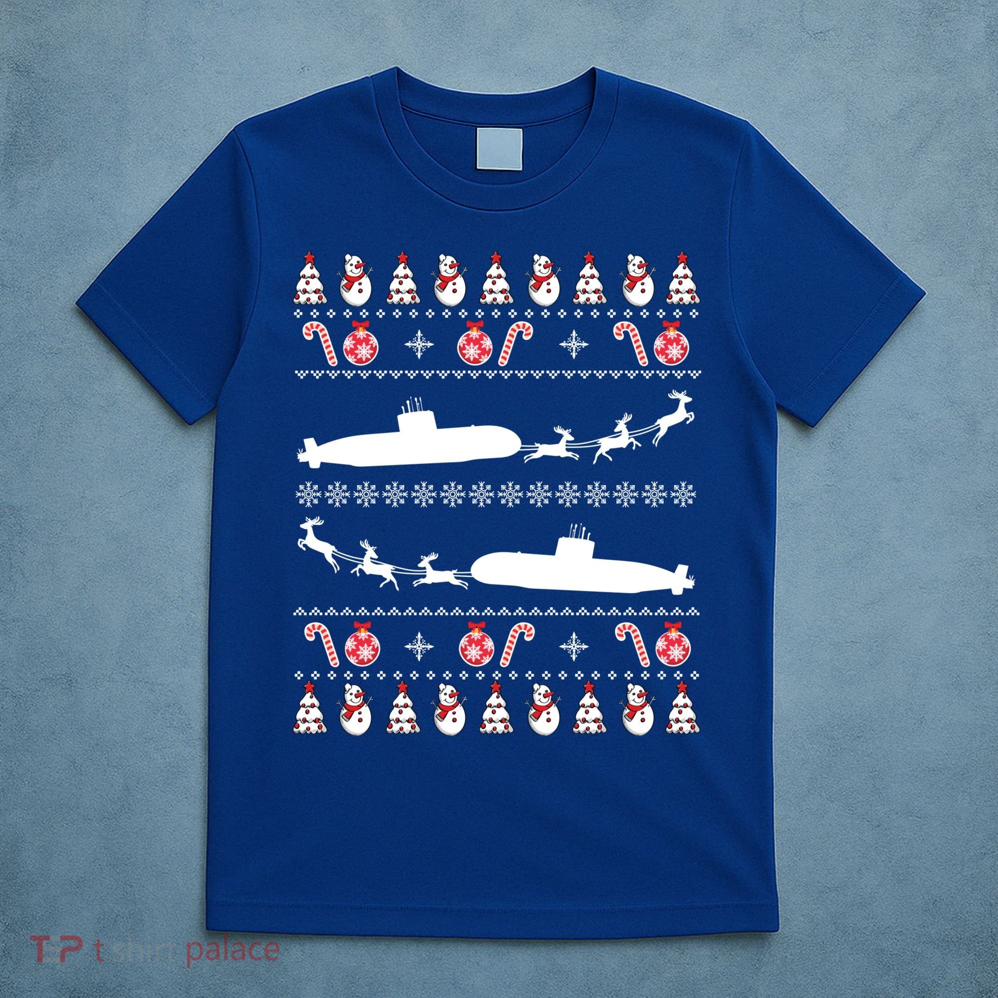 Submarine Service Submariner Ugly Christmas Gift T-Shirt