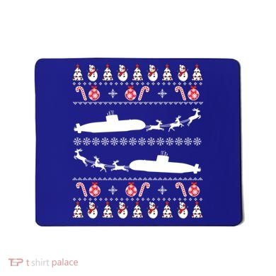 Submarine Service Submariner Ugly Christmas Gift Mousepad