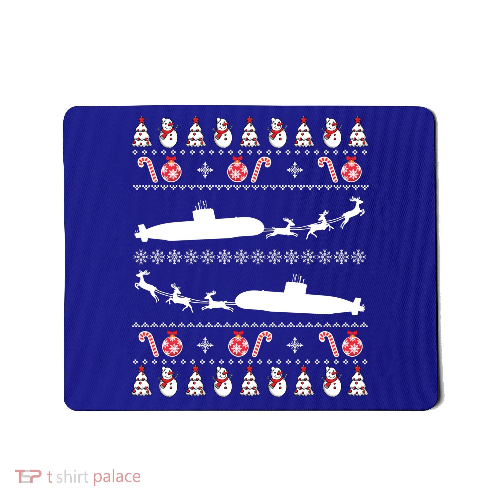 Submarine Service Submariner Ugly Christmas Gift Mousepad