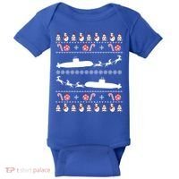 Submarine Service Submariner Ugly Christmas Gift Baby Bodysuit thumb 0