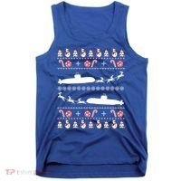 Submarine Service Submariner Ugly Christmas Gift Tank Top thumb 0