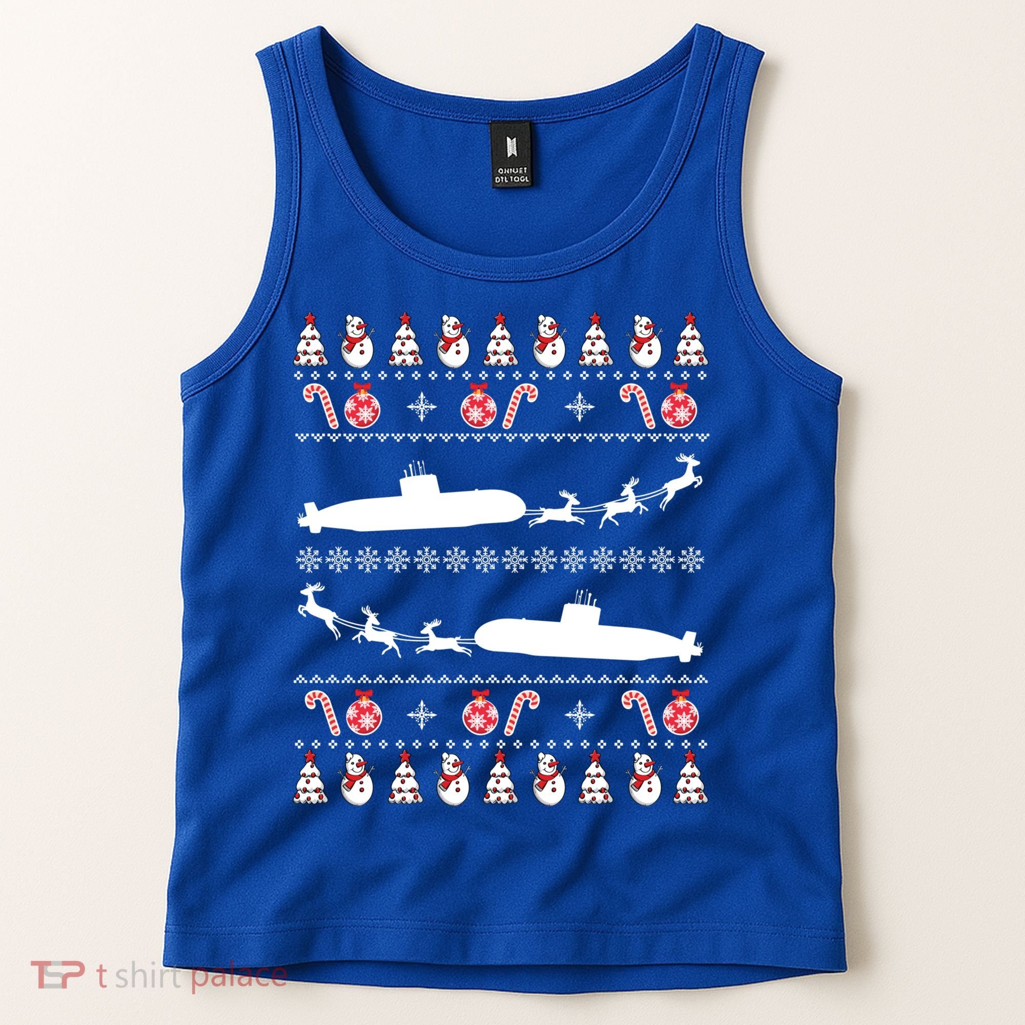 Submarine Service Submariner Ugly Christmas Gift Tank Top
