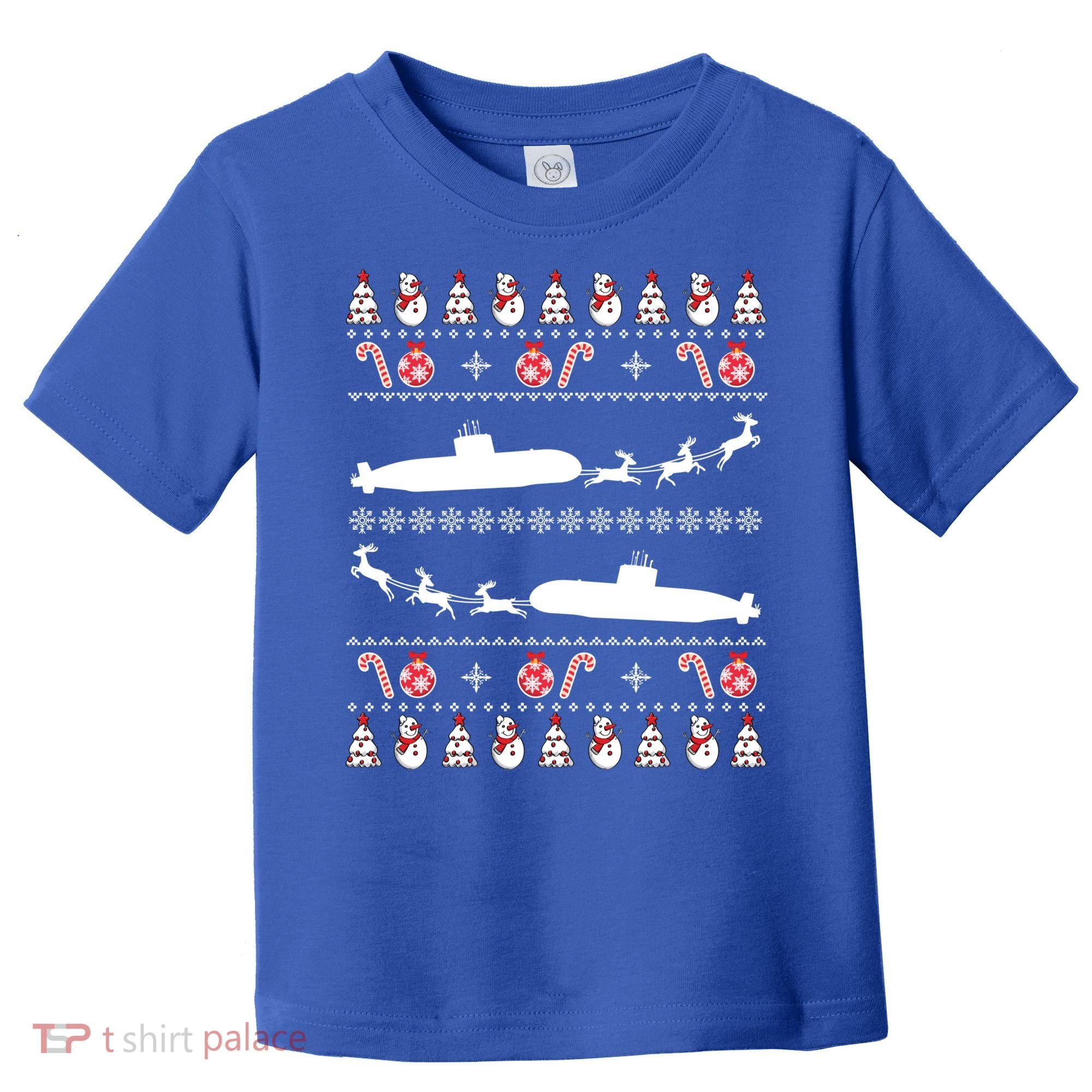 Submarine Service Submariner Ugly Christmas Gift Toddler T-Shirt