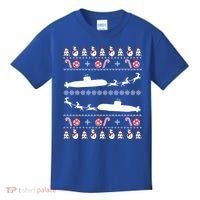 Submarine Service Submariner Ugly Christmas Gift Kids T-Shirt thumb 0