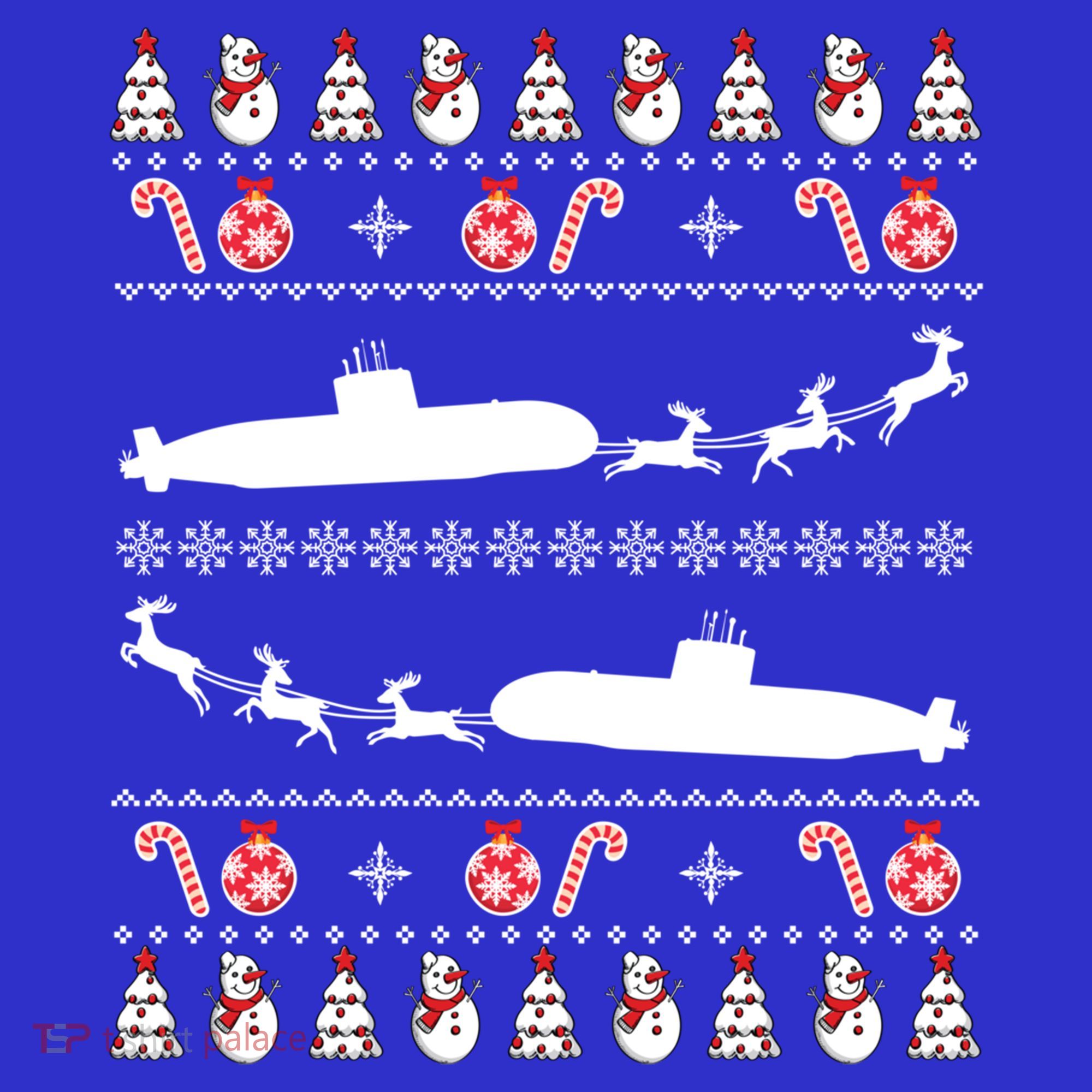 Submarine Service Submariner Ugly Christmas Gift Kids T-Shirt