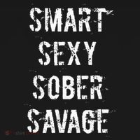 Smart Sexy Sober Savage Sobriety And Addiction Recovery Women's Hoodie thumb 2