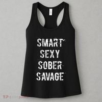 Smart Sexy Sober Savage Sobriety And Addiction Recovery Women's Tank Top thumb 3