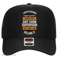 Shit Show Supervisor Funny Men Women Sarcastic Retro Novelty Hat thumb 0