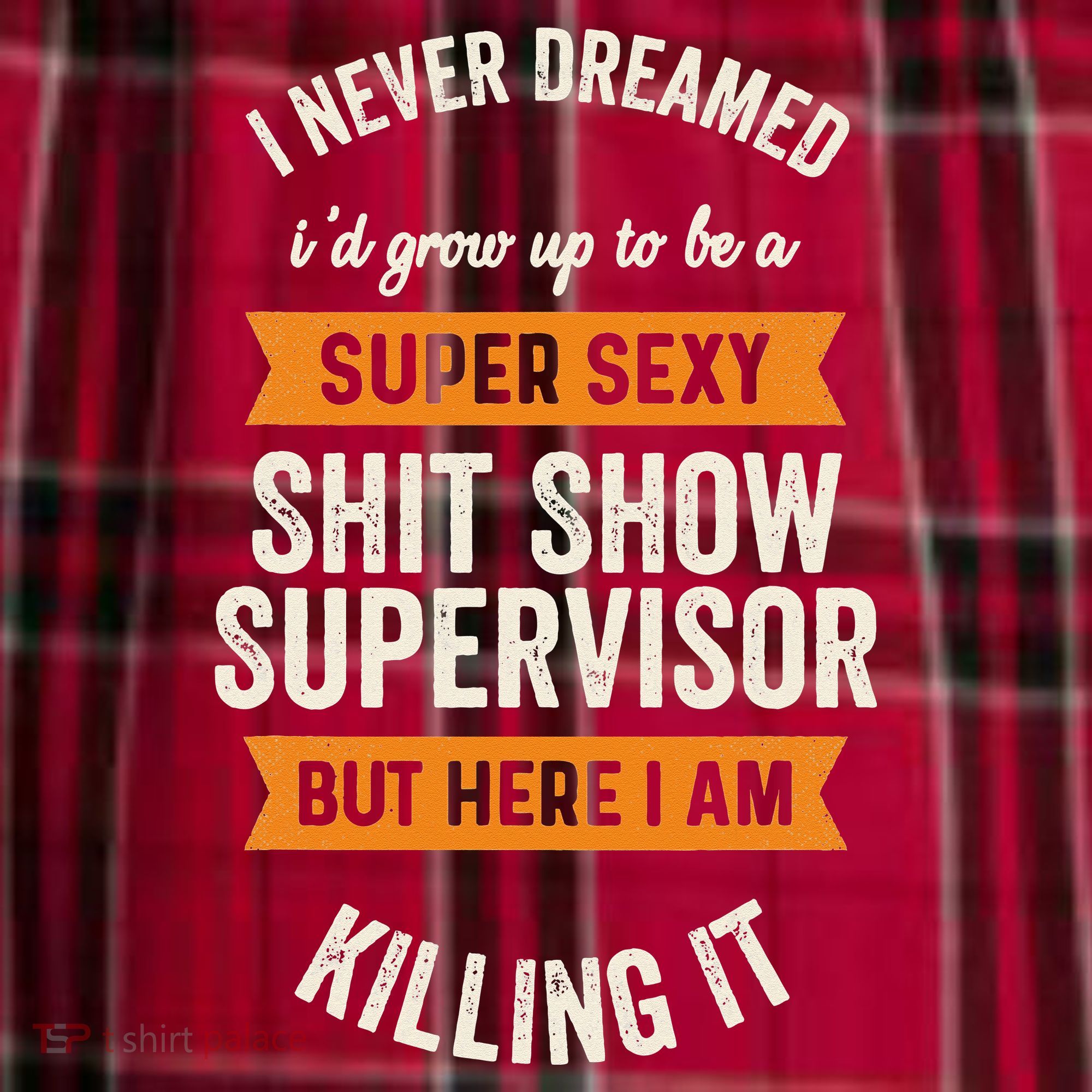 Shit Show Supervisor Funny Men Women Sarcastic Retro Novelty Women's Flannel Plaid Pajama Pants