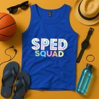 Sped Squad Special Education Teacher Meaningful Gift Tank Top thumb 4