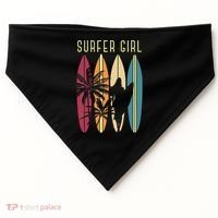 Surfer Surfboard Surfing Wo Surf Ocean Surfing USA-Made Doggie Bandana thumb 0
