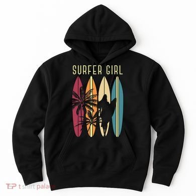 Surfer Surfboard Surfing Wo Surf Ocean Surfing Hoodie