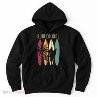 Surfer Surfboard Surfing Wo Surf Ocean Surfing Hoodie thumb 0