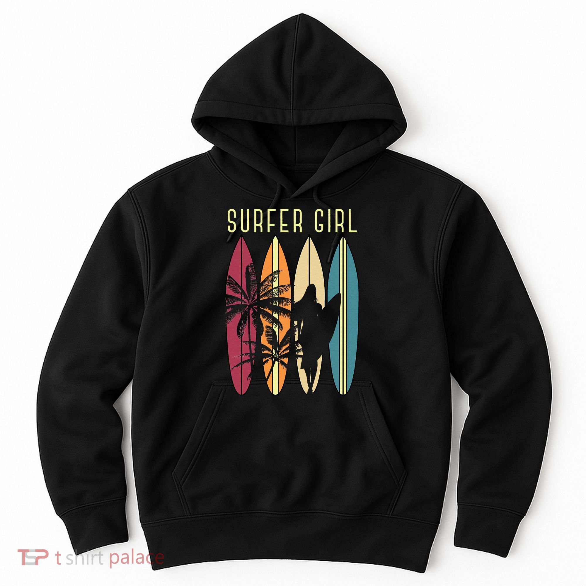 Surfer Surfboard Surfing Wo Surf Ocean Surfing Hoodie