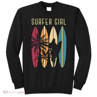 Surfer Surfboard Surfing Wo Surf Ocean Surfing Sweatshirt