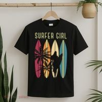 Surfer Surfboard Surfing Wo Surf Ocean Surfing T-Shirt thumb 2