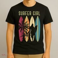 Surfer Surfboard Surfing Wo Surf Ocean Surfing T-Shirt thumb 3