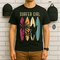 Surfer Surfboard Surfing Wo Surf Ocean Surfing T-Shirt thumb 6