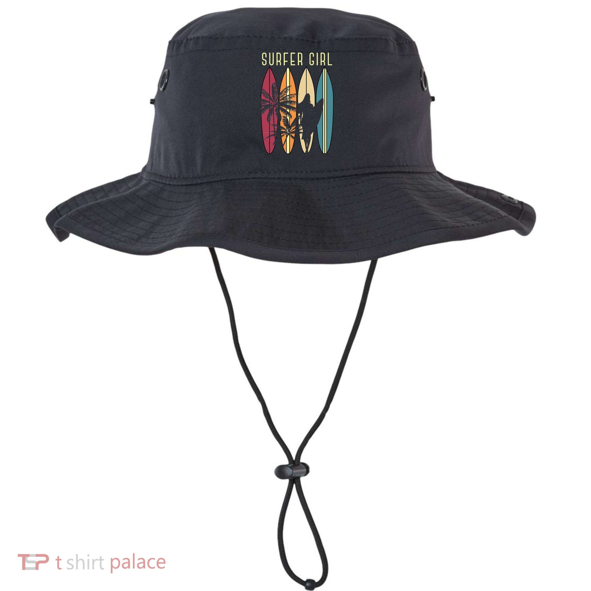 Surfer Surfboard Surfing Wo Surf Ocean Surfing Bucket Hat
