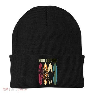 Surfer Surfboard Surfing Wo Surf Ocean Surfing Beanie