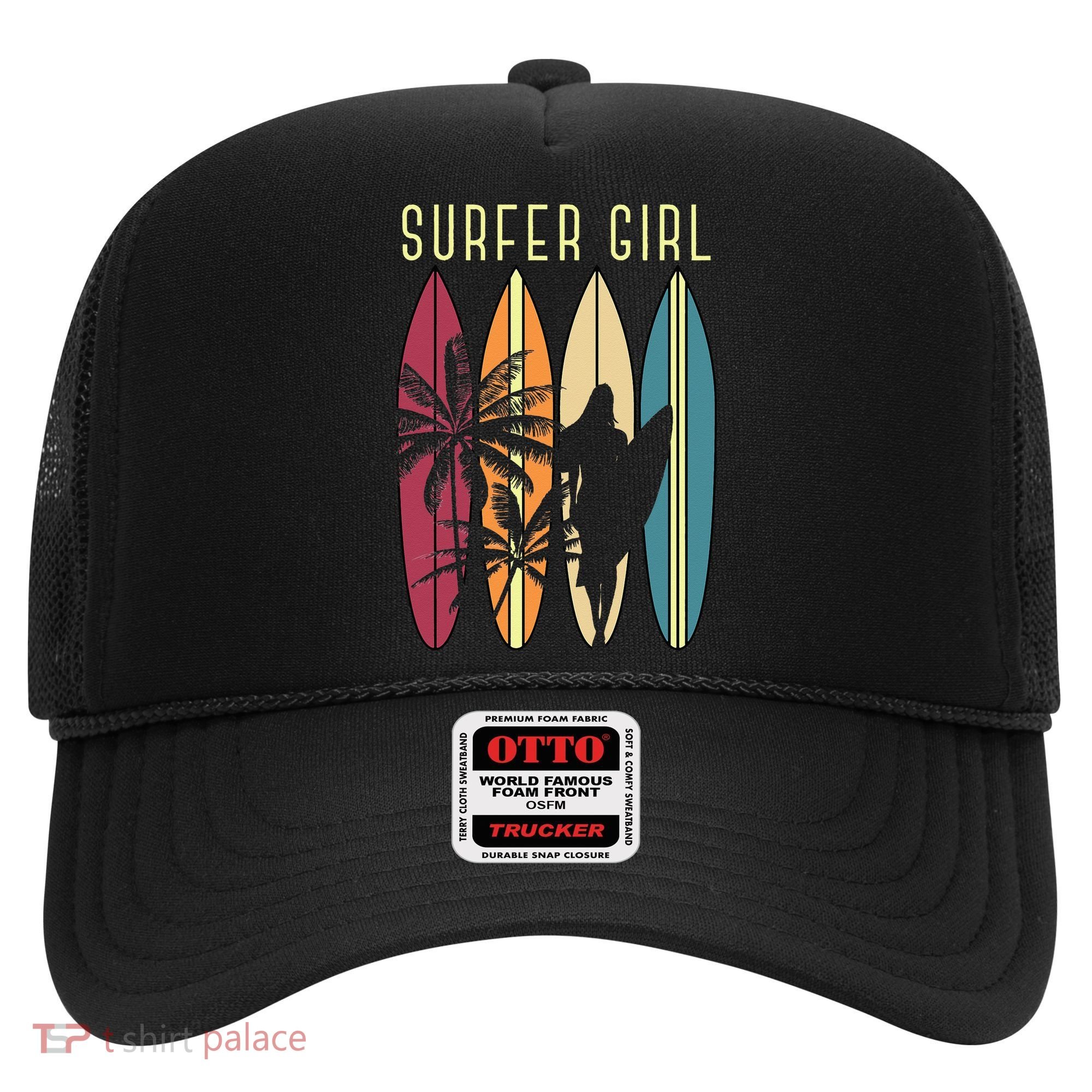 Surfer Surfboard Surfing Wo Surf Ocean Surfing Hat