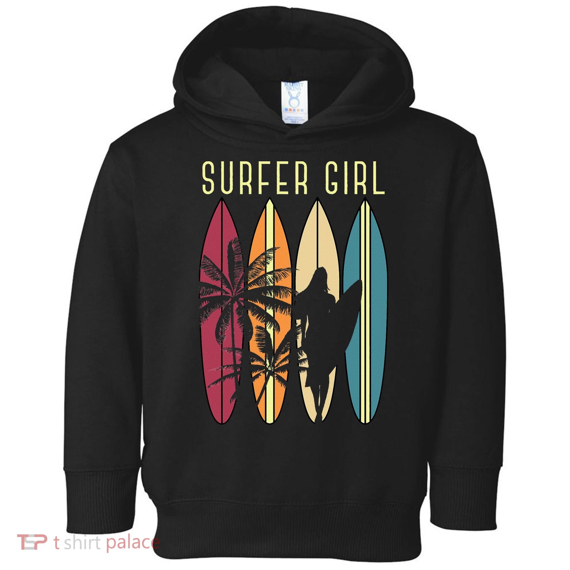 Surfer Surfboard Surfing Wo Surf Ocean Surfing Toddler Hoodie