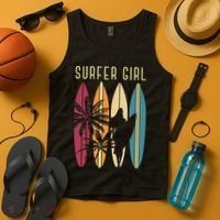 Surfer Surfboard Surfing Wo Surf Ocean Surfing Tank Top thumb 4