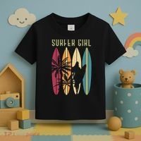 Surfer Surfboard Surfing Wo Surf Ocean Surfing Toddler T-Shirt thumb 3