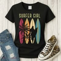 Surfer Surfboard Surfing Wo Surf Ocean Surfing Women's T-Shirt thumb 3