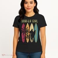 Surfer Surfboard Surfing Wo Surf Ocean Surfing Women's T-Shirt thumb 4