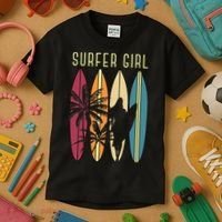 Surfer Surfboard Surfing Wo Surf Ocean Surfing Kids T-Shirt thumb 3