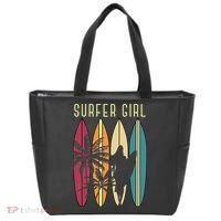Surfer Surfboard Surfing Wo Surf Ocean Surfing Tote Bag thumb 0