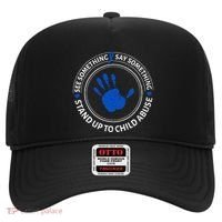 See Something Say Something Child Abuse Awareness Ribbon Hat thumb 0