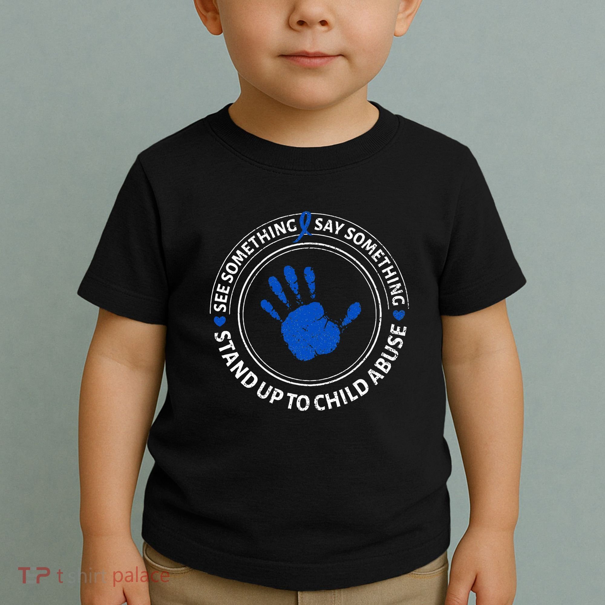 See Something Say Something Child Abuse Awareness Ribbon Toddler T-Shirt